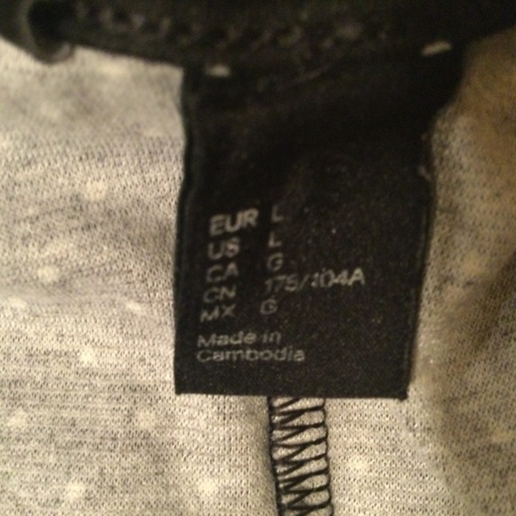 H & M Black Dress with White Polka dots and Crisscross back strap - Picture 10 of 12